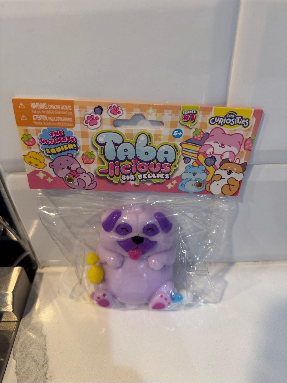 Tabalicious Purple Squeezable Pug Toy by Orb Curiosities